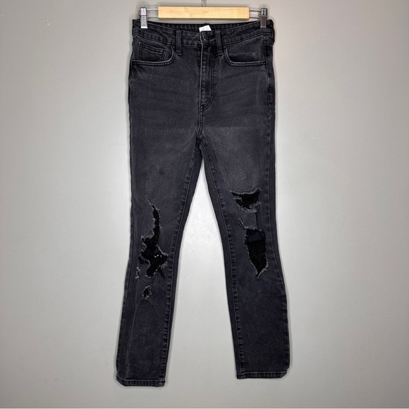 No boundaries distressed black skinny jeans - Picture 1 of 6